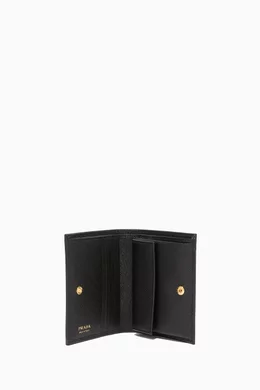 Small saffiano leather best sale wallet