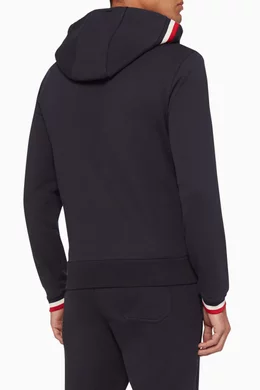 Buy Moncler Blue Tri Colour Trim Hoodie for Men in UAE Ounass