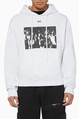 Off white discount spray paint hoodie