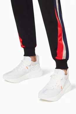 Buy Alexander McQueen White Oversized Runner Sneakers for Men in