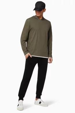 Buy Vince Brown Double Layer Hoodie for Men in UAE Ounass
