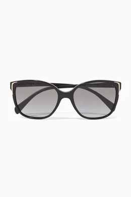 Prada cat top eye acetate sunglasses