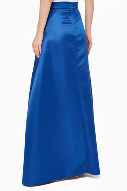 Duchess satin online maxi skirt