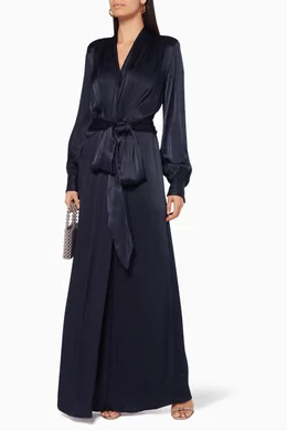 Buy Ghost Blue Becky Wrap Dress for Women in UAE Ounass
