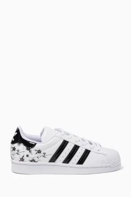 Adidas blanche fleur sales
