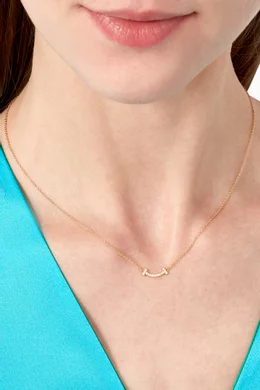 Tiffany micro smile necklace hotsell