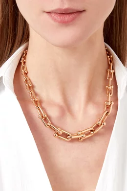 Tiffany link sale necklace gold