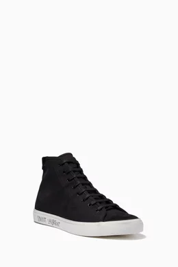 Mid top canvas sneakers outlet