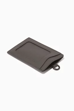 Buy Bottega Veneta Grey Intrecciato Leather Tag Holder for UNISEX