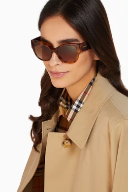 Buy Burberry Brown Butterfly Frame Sunglasses for Women in UAE Ounass