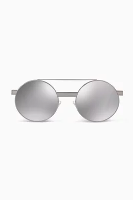 Mirrored cheap round sunglasses