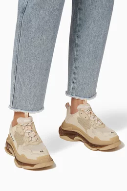 Balenciaga triple s grey clear sole sales
