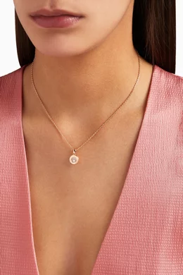 Diamond gold pendant top necklace
