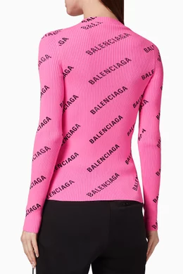 Balenciaga outlet pink sweater