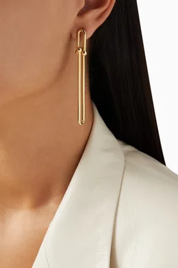 Tiffany hardwear double drop best sale earrings
