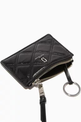 The quilted softshot best sale top zip multi wallet
