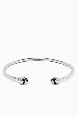 Alexander mcqueen twin skull bracelet hot sale