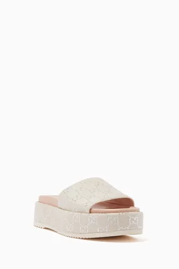 Angelina gg lamé slide sandals sales