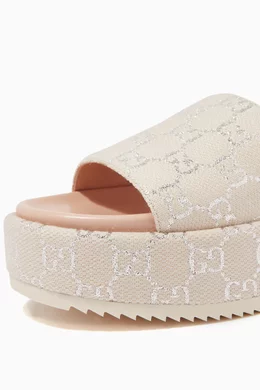 Angelina gg lamé slide sandals sales