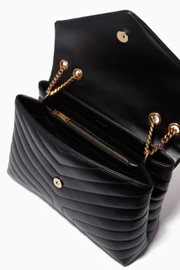 Medium loulou matelassé best sale leather shoulder bag