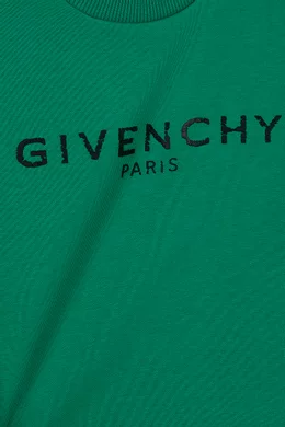 Givenchy - Green Jersey Logo Leggings