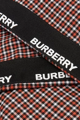 Burberry plaid pants online red