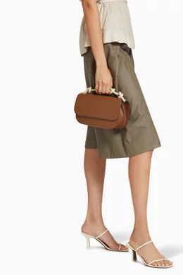 Buy Danse Lente Brown Lea Top Handle Bag in Smooth Leather for Women in UAE Ounass