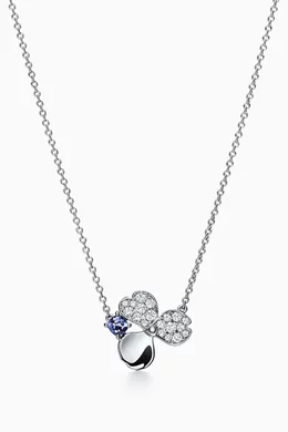 Buy Silver Tiffany Paper Flowers Diamond Tanzanite Flower