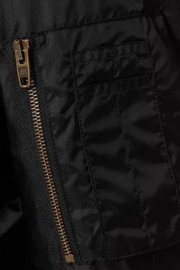 Buy Balenciaga Black Steroid Bomber Jacket in Nylon for Men in UAE