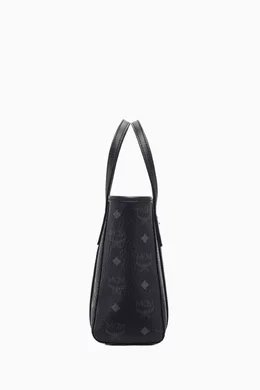 Buy MCM Black Mini Toni Shopper in Visetos for Women in UAE Ounass