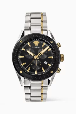 Buy Versace Silver V Chrono Watch for Men in UAE Ounass