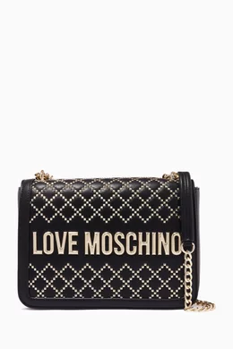 Love moschino studded purse deals