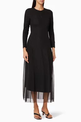 Calvin klein black store maxi dress