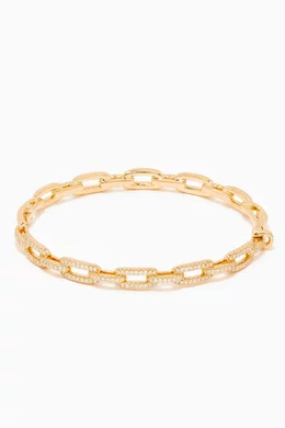Buy David Yurman Yellow Stax Diamond Chain Link Bracelet in 18kt Yellow Gold 4mm for Women in UAE Ounass