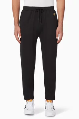Buy Fred Perry Black Twill Track Pants for Men in UAE Ounass