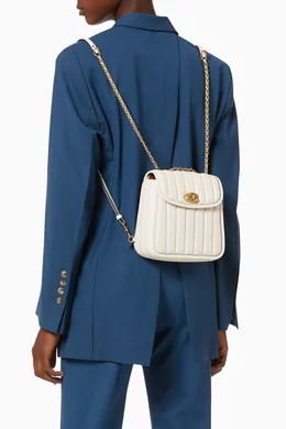 Coach parker online backpack white
