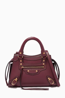 Balenciaga store bag maroon