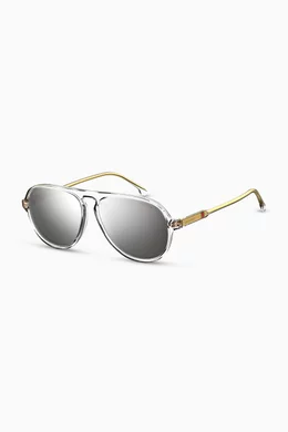 Buy Carrera Silver 198 S Aviator Sunglasses in Optyl for Men in