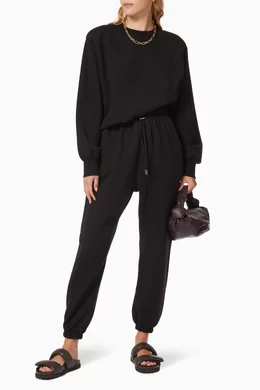 Vanessa padded shop shoulder sweatshirt