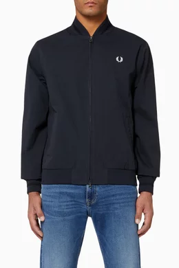 Buy Fred Perry Blue Twill Tennis Bomber Jacket for Men in UAE Ounass