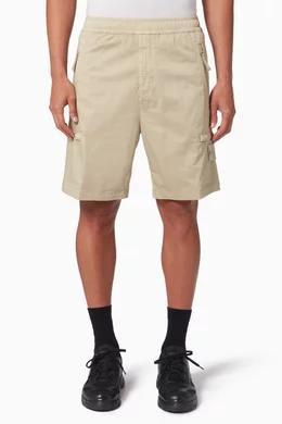 Buy Stone Island Neutral Ghost Piece Bermuda Shorts in Stretch