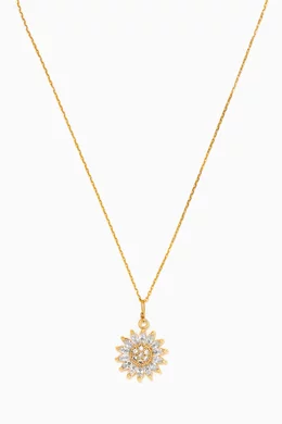 Sunflower store pendant necklace