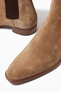 Mens cognac store chelsea boots