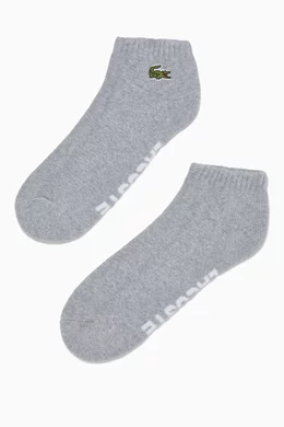 Buy Lacoste Grey Sport Low Cut Cotton Socks for Men in UAE Ounass