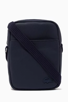 Men's classic petit piqué vertical zip bag store