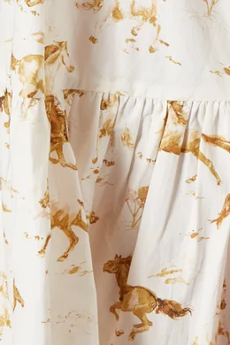 Ganni weston horse dress top