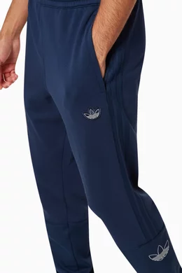 Silver foil outline online track pants