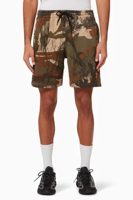 Camo cotton shorts hot sale