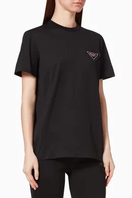 Triangle logo hot sale t shirt