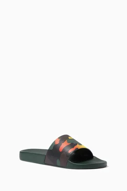 Camouflage slide sandals on sale
